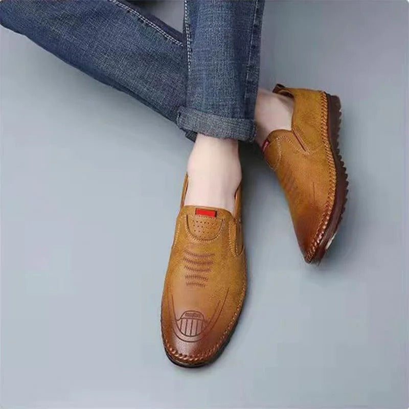 Leather Slip-On Loafers for Men | Lorvix