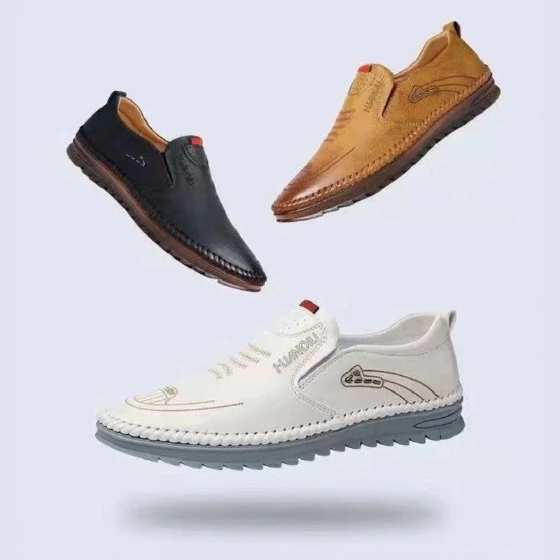 Leather Slip-On Loafers for Men | Lorvix