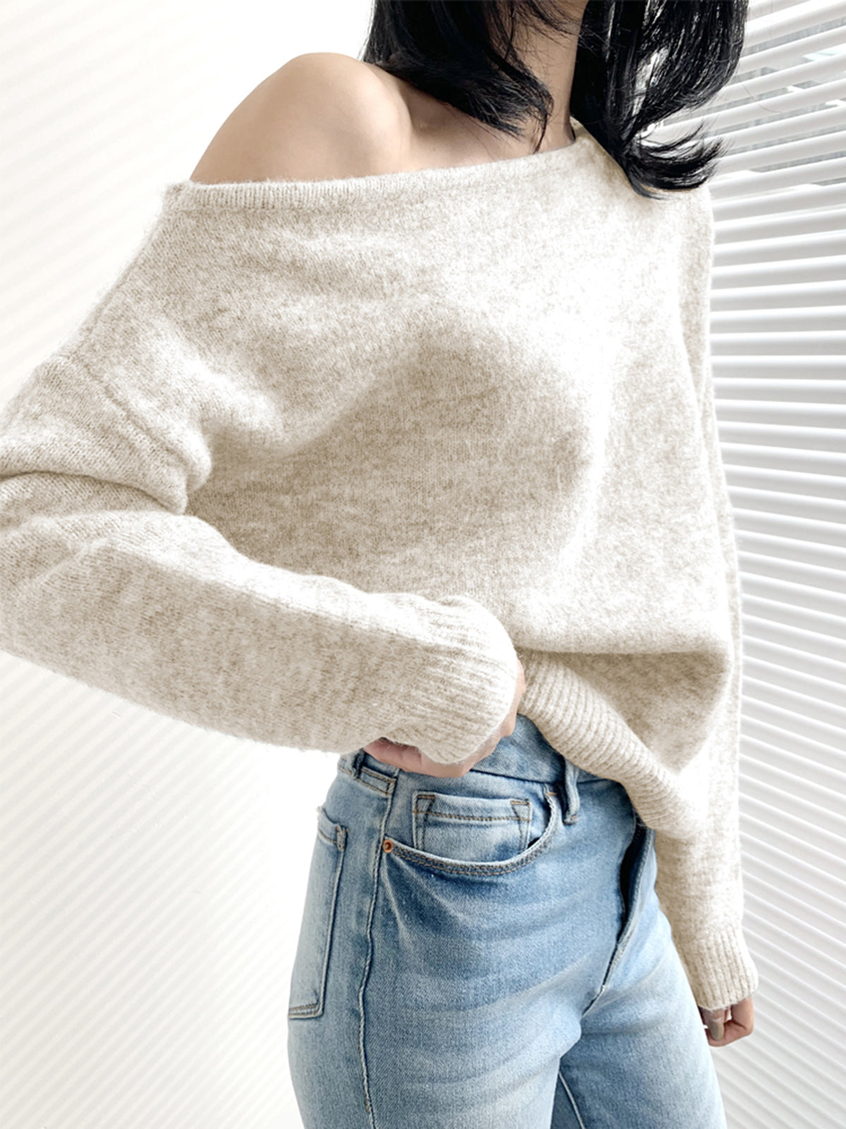 Tamia | Women's Asymmetrical Sweater