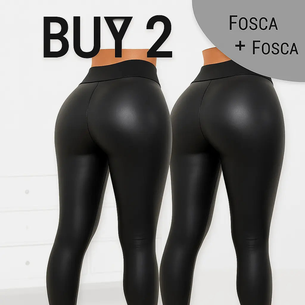 CurveLux Legging in Velvety Leather