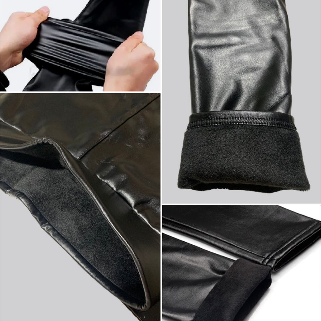 CurveLux Legging in Velvety Leather